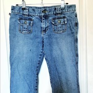 Ralph Lauren Frayed-Hem Denim Capris